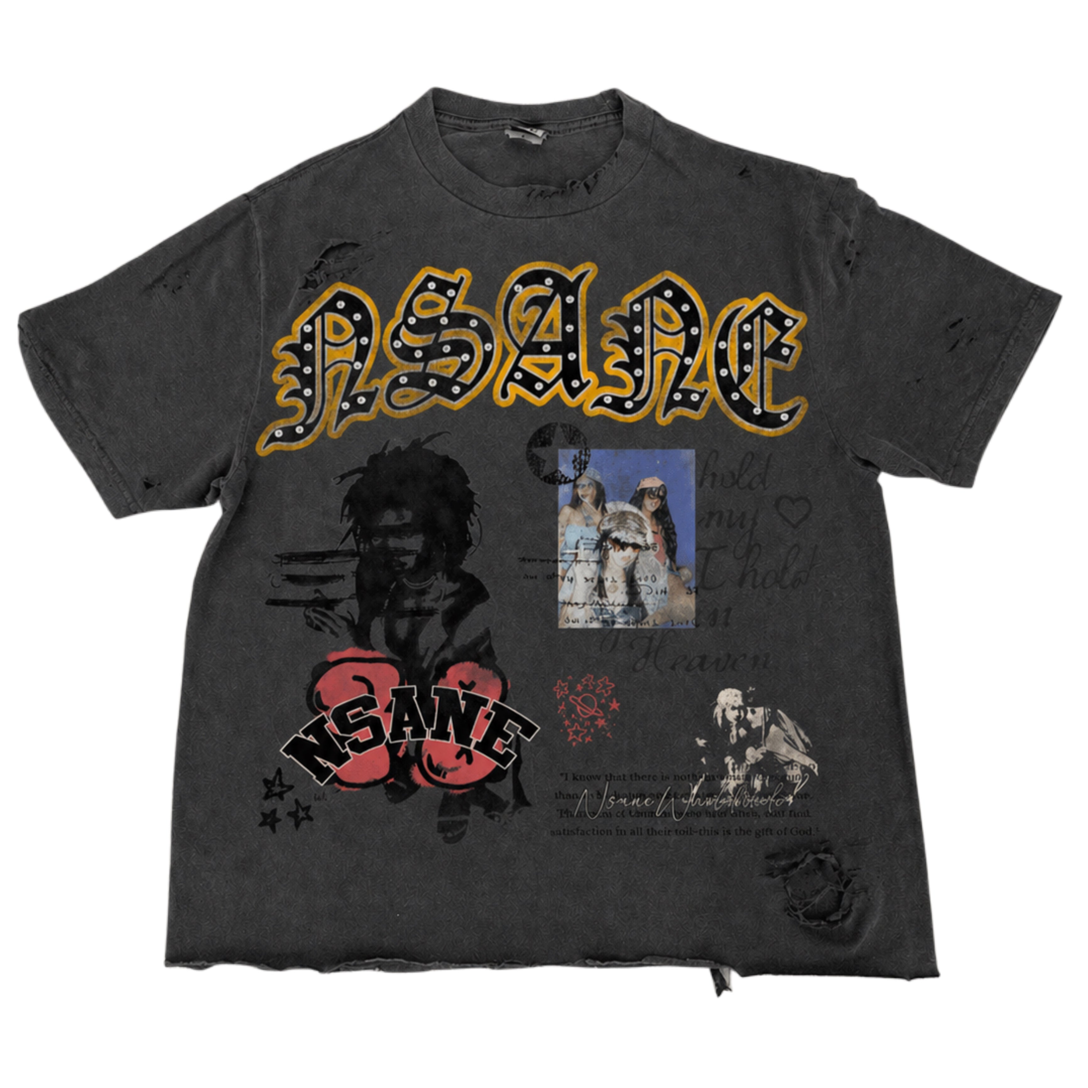 "MIXED SIGNALS" rhinestone tee